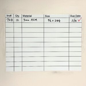 Dry Erase Decals